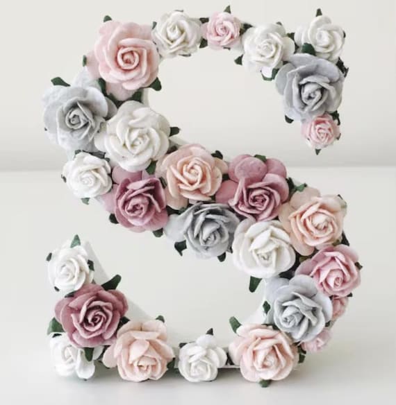 Large wall art, wall art, large letters, large art, wooden wall art, wooden flower letters, girls nursery decor, flower letters