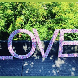 Letras de flores para quarto de bebê, Letras florais, Letras para berçário, Letras com motivos florais, Presente para recém-nascido, Decoração para quarto de bebê, Presente para recém-nascido, Nomes de flores imagem 15
