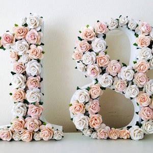 Flower numbers, birthday numbers, floral numbers for birthday, flower decoration for birthday, anniversary numbers, milestone birthday