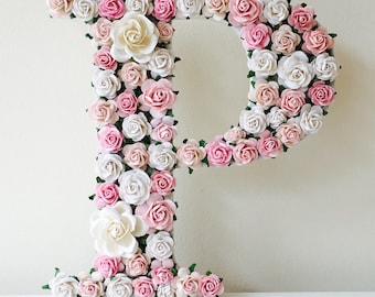 Flower letters for nursery, Flower letters, Nursery letters, Floral letters, New baby gift, Nursery decor, New baby gift, Flower names