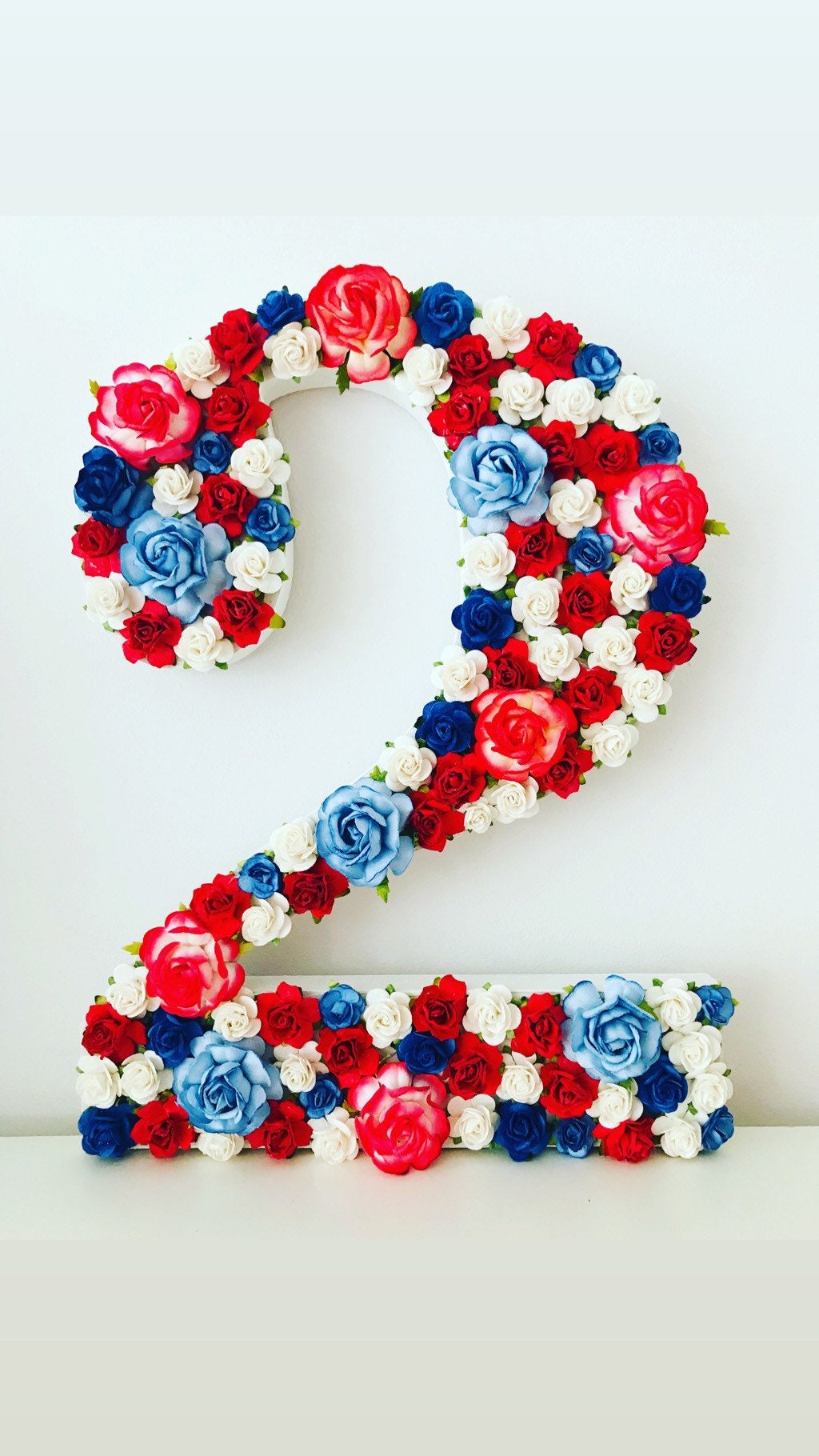 Flower Numbers Number Flowers Birthday Numbers Floral Etsy UK