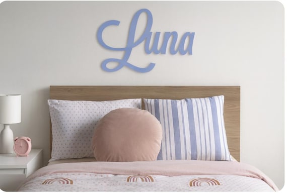 Wooden personalised name for nursery, personalized new baby name for nursery decor, new baby name for above crib or cot