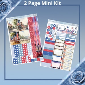 Verticale minikit - rode, witte en eerlijke plannerstickers