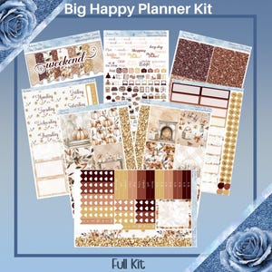 Big Happy Planner - Autumn Chic Planner Sticker Weekly Kit 5 Seiten oder A La Carte