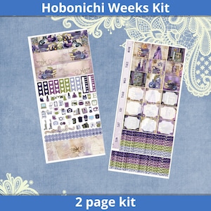 Hobonichi Weeks - Lavender Enchantress Planner Sticker Kit