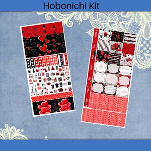 Hobonichi Wochen - Liebe und Blumen Planner Sticker Kit