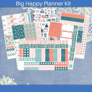 Big Happy Planner - You've Been Flamingoed Sticker Weekly Kit 5 Seite oder A La Carte