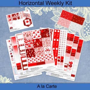 Horizontal - Oh Canada sticker weekly kit 4, 6, 8 page or A La Carte