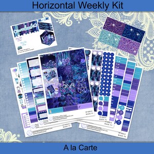 Horizontal - Sparkle Magic sticker weekly kit 4, 6, 8 page or A La Carte