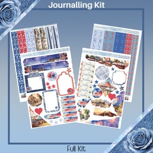 Journaling Kit - Rode, Witte en Eerlijke Planner Sticker Kit