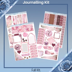 Kit de journalisation - Kit d'autocollants pour agenda fleurs de cerisier éternelles