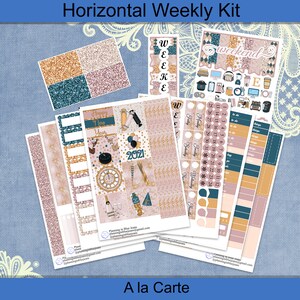 Horizontal -  Welcome  Sticker weekly kit 4, 6, 8 page or A La Carte