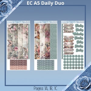 A5 Daily Duo - Róże motylkowe