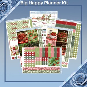 Big Happy Planner- Berry Bliss Planner sticker weekly kit 5 page or A La Carte
