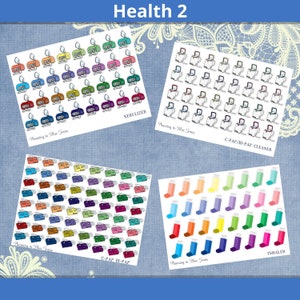 Choice of Nebulizer, C-Pap/Bi-Pap Cleaner, C-Pap/Bi-Pap, Inhaler - functional planner stickers