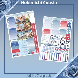 Hobonichi Cousin - Rood, Wit en Fair Planner Sticker Kit