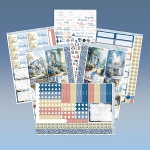 Big Happy Planner - Letnie domki Planner naklejki tygodniowy zestaw 5 stron lub A La Carte