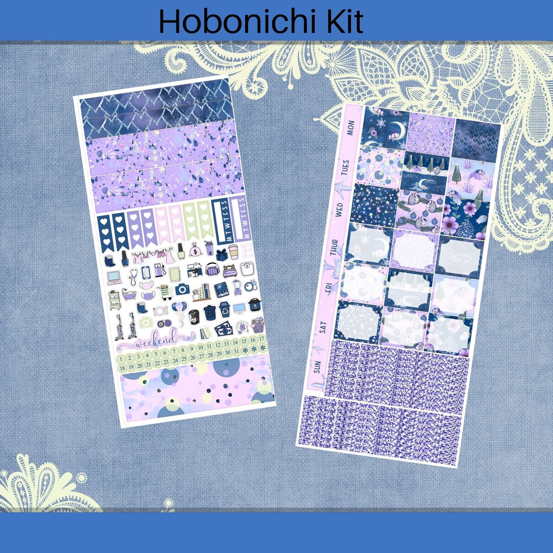 Hobonichi Weeks - Snow Dragon Planner Sticker Kit - Etsy