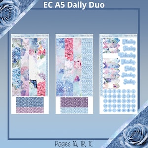 A5, Cousins, Daily Petite, Daily Duo - Hydrangea Spring
