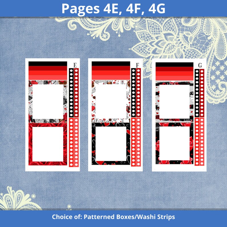 A5 Daily Duo - Love and Flowers Planner Sticker Kit - Etsy