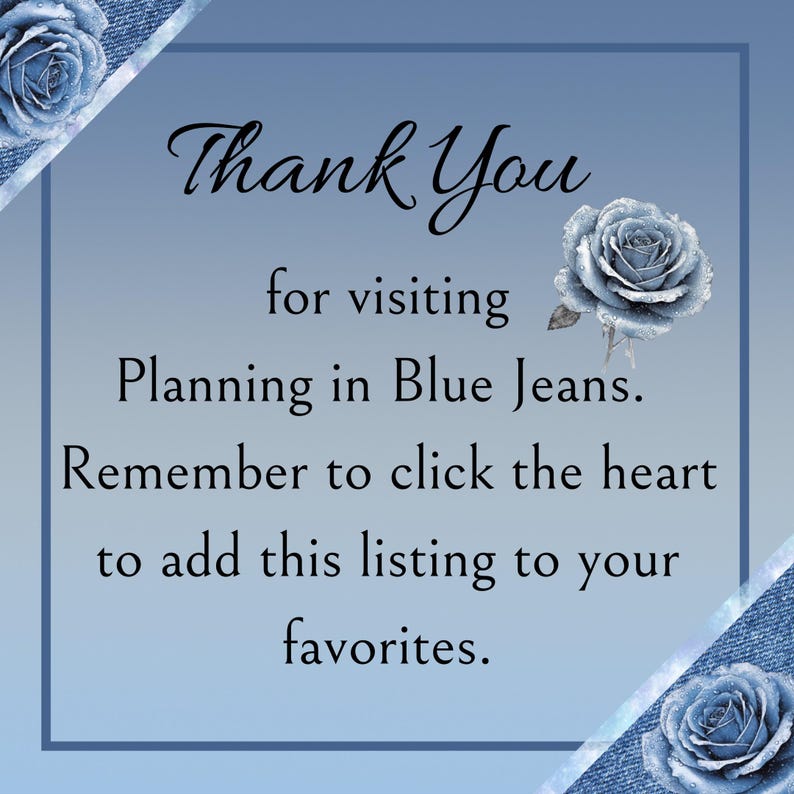 May include: Thank You for visiting Planning in Blue Jeans. Remember to click the heart to add this listing to your favorites.