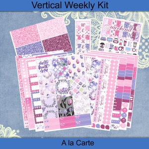 Vertical 7 x 9 - Easter Egg Planner Sticker Kit, Weekly 4, 6, 8, page or A La Carte