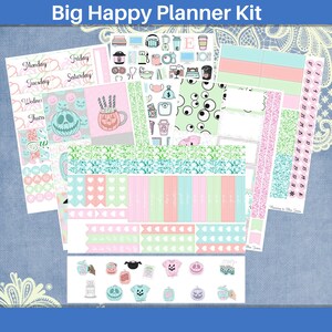 Big Happy Planner - Mostly Treat Halloween Planner sticker weekly kit 5 page or A La Carte