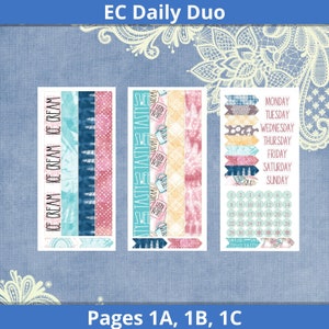 EC Daily Duo - Kit d'autocollants Sugar Rush Planner