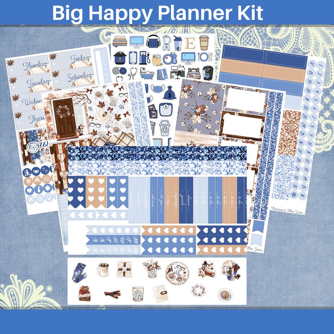 Big Happy Planner - Cozy Fall Planner Sticker Weekly Kit 5 Page or A La ...