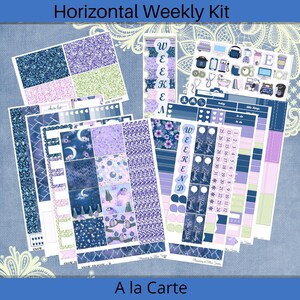 Horizontaal - Snow Dragon Weekly Planner Sticker Kit 4, 6, 8 pagina of A La Carte