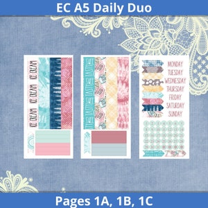 EC A5 Daily Duo - Sugar Rush Planner Sticker Kit
