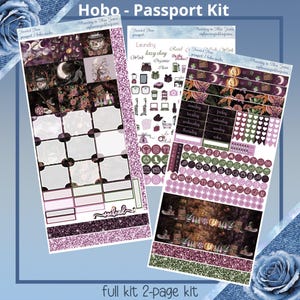 Hobonichi Weeks or Passport - Haunted Moon Halloween Planner Sticker Kit