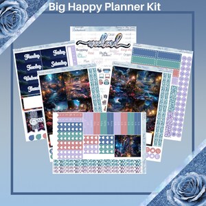 Big Happy Planner- Moonlight Enchantment Planner naklejki tygodniowy zestaw 5 stron lub A La Carte