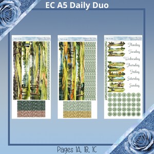 A5, Cousins, Daily Petite- Daily Duo - Trou en un, Kit d'autocollants de planificateur de golf