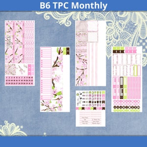 TPC B6 Maandelijks met opties - Maart Kersenbloesems