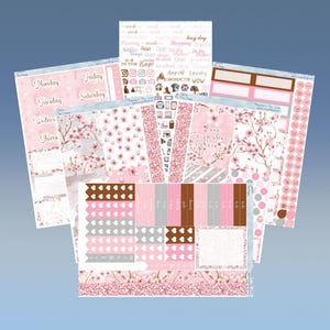 Big Happy Planner- Sakura Planner sticker weekly kit 5 pages or A La Carte