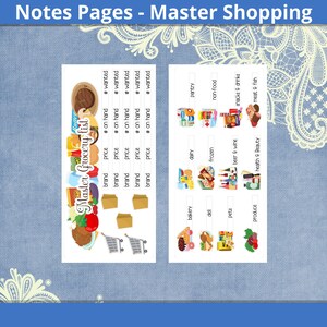Notizen Seite Master Einkaufsliste Einrichtungskit