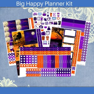 Big Happy Planner - Halloween Photo Planner sticker weekly kit 5 page or A La Carte