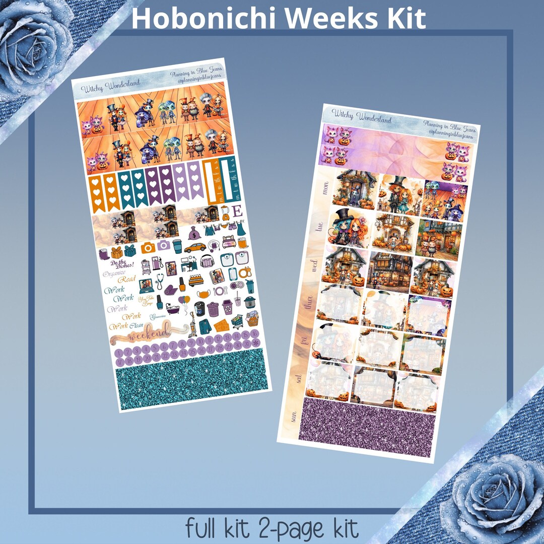 Hobonichi Weeks - Witchy Wonderland Planner Sticker Kit - Etsy
