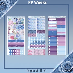 Weeks - アジサイの春、プランナーステッカーキット