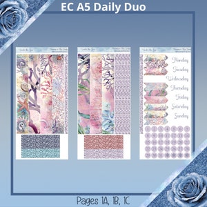 A5, kuzyni, Daily Petite- Daily Duo - Zestaw naklejek do planera pod morzem