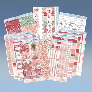 Horizontal - Kit semanal de adesivos de conto de fadas de outono, 4, 6, 8 páginas ou à la carte