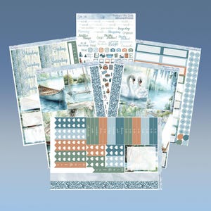 Big Happy Planner - Lake Side Planner naklejki tygodniowy zestaw 5 stron lub A La Carte