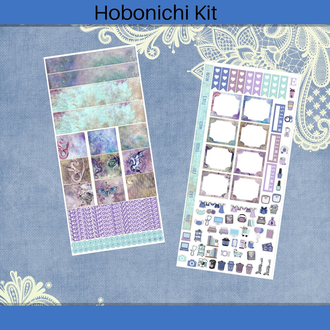Hobonichi Weeks - to Dream of Dragons Planner Sticker Kit - Etsy