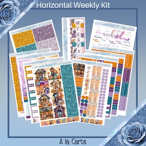 Horizontal - Witchy Wonderland Stickers weekly kit 4, 6, 8page or A La Carte