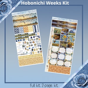 Hobonichi Weeks - Kit di adesivi per pianificatore di raccolta dei girasoli