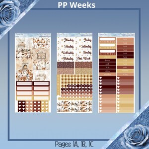 Weeks - 秋のシック、プランナーステッカーキット