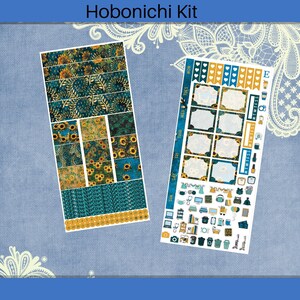 Hobonichi Weeks - Sombre Tournesol, Dark Sunflower Planner Kit de pegatinas