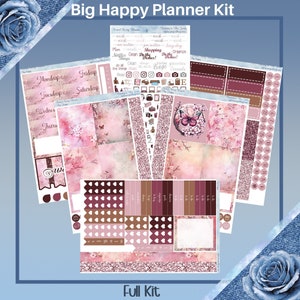 Big Happy Planner- Eternal Cherry Blossom Planner sticker weekly kit 5 pages or A La Carte