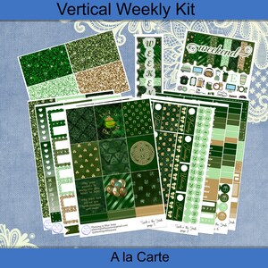 Vertical 7 x 9 - St. Patrick's Day, luck of the Irish, weekly kit 4, 6, 8 page or A La Carte